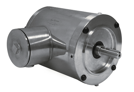 Stainless Steel Motor 1/2HP, 3600RPM, 575V, Frame 56C, TENV, Round Body | MPS-122RB - Forces Inc