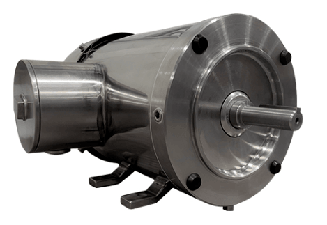 Stainless Steel Motor 1HP, 1800RPM, 208-230/460V, Frame 143TC, TEFC, Rigid Base | MQSP-104TL - Forces Inc