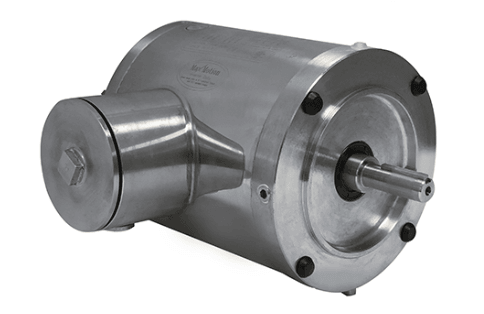 Stainless Steel Motor 2HP, 1800RPM, 208-230/460V, Frame 56C, TENV, Round Body | MQSP-204RBNV - Forces Inc