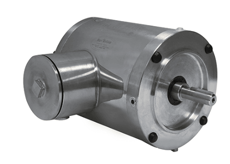 Stainless Steel Motor 3/4HP, 1800RPM, 575V, Frame 56C, TENV, Round Body | MPS-344RB - Forces Inc