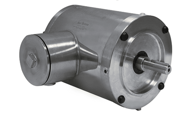 Stainless Steel Motor 3/4HP, 3600RPM, 208-230/460V, Frame 56C, TENV, Round Body | MQS-342RB - Forces Inc