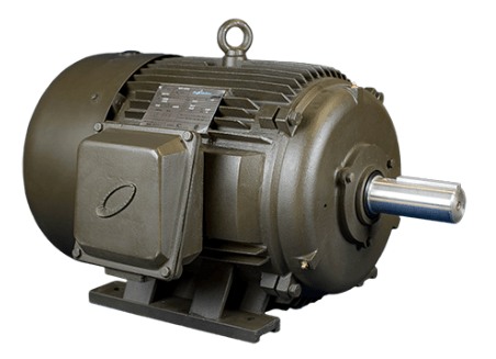 T-Frame Motor 1.5HP, 3600RPM, 208-230/460V, Frame 143T, TEFC, Cast Iron | MQP-6 - Forces Inc