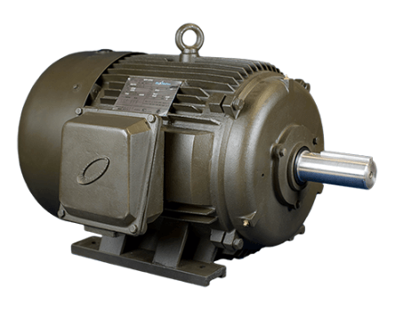 T-Frame Motor 1.5HP, 900RPM, 208-230/460V, Frame 184T, TEFC, Cast Iron | MQP-9 - Forces Inc