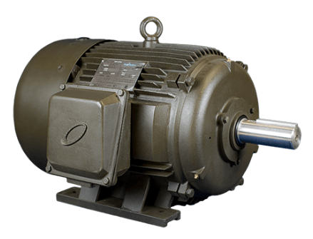 T-Frame Motor 10HP, 900RPM, 208-230/460V, Frame 284T, TEFC, Cast Iron | MQP-34 - Forces Inc