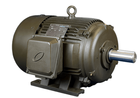 T-Frame Motor 1HP, 900RPM, 208-230/460V, Frame 182T, TEFC, Cast Iron | MQP-4 - Forces Inc