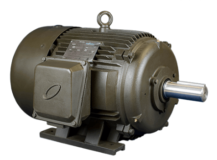 T-Frame Motor 2HP, 1200RPM, 208-230/460V, Frame 184T, TEFC, Cast Iron | MQP-13 - Forces Inc