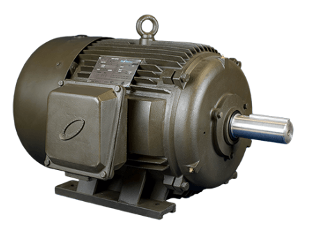 T-Frame Motor 2HP, 1800RPM, 208-230/460V, Frame 145T, TEFC, Cast Iron | MQP-12 - Forces Inc