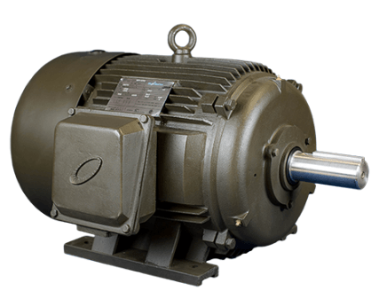 T-Frame Motor 75HP, 1200RPM, 208-230/460V, Frame 405T, TEFC, Cast Iron | MQP-73 - Forces Inc