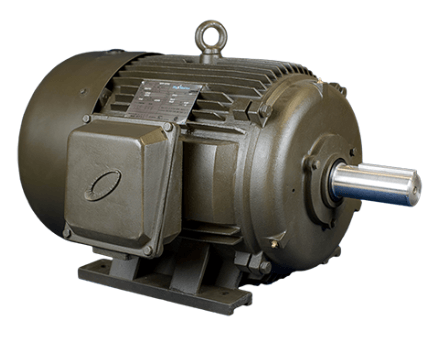 T-Frame Motor 75HP, 900RPM, 460V, Frame 444T, TEFC, Cast Iron | MQP-74 - Forces Inc