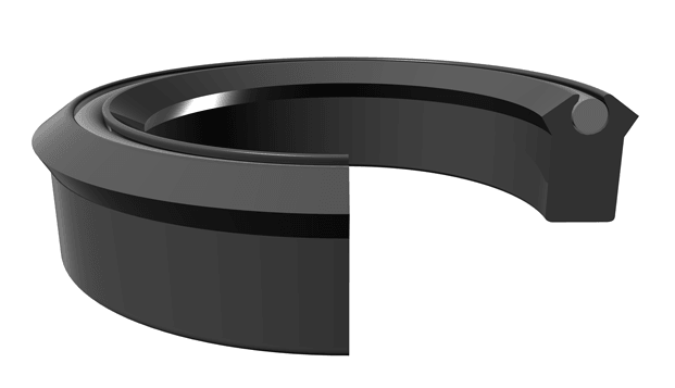 Type B Polypak® Rod/Piston U-Seal 1.750" x 2.500" x 0.625" - AU/NBR - Forces Inc