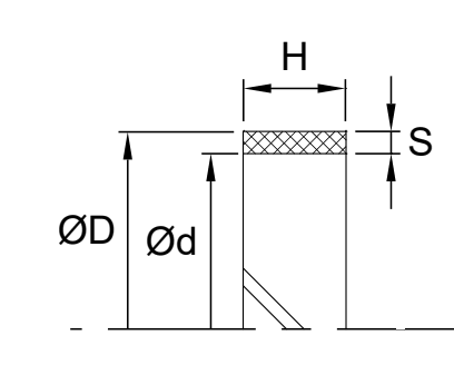 Wear Ring (GB/N) 114mm x 120mm x 12.7mm - Nylon - Forces Inc