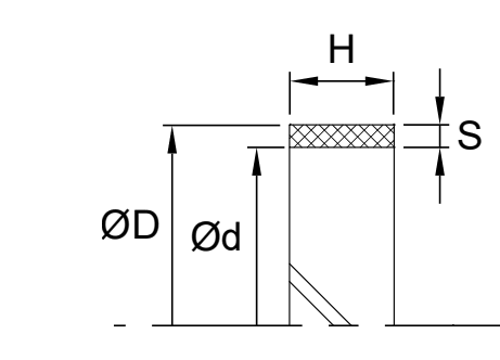 Wear Ring (GC) 173mm x 185mm x 22.5mm - Phenolic - Forces Inc