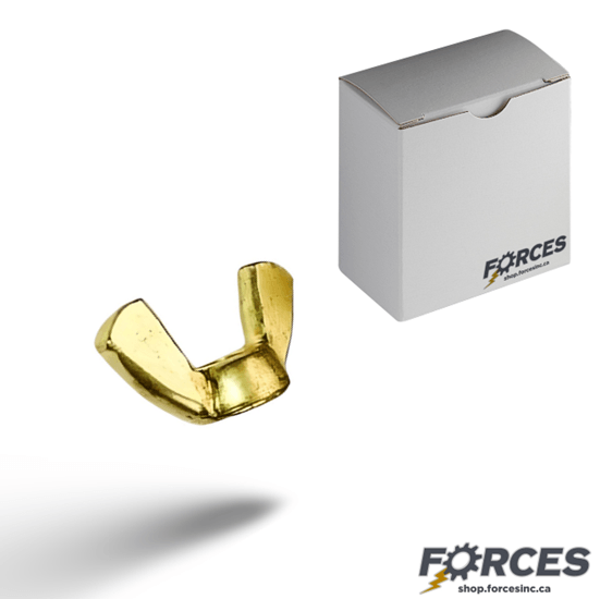 Wing Nuts #10-24 Brass - [50/Box] - Forces Inc