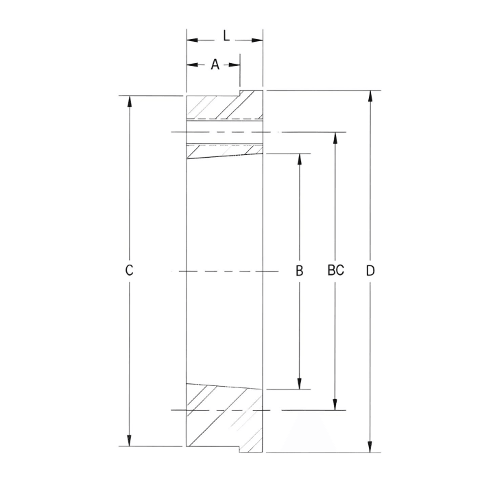 XTH15 Weld-On Hub - Carbon Steel - Forces Inc