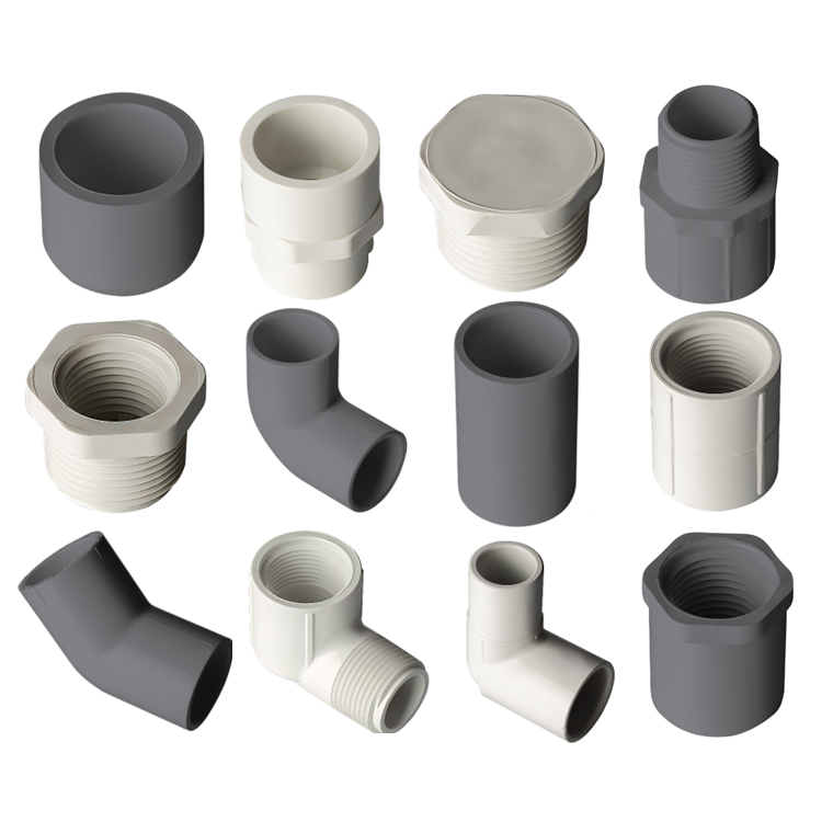 Schedule 40 White PVC Fittings - Forces Inc