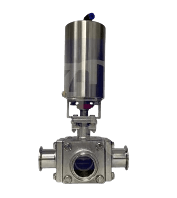 T-Port 3 Way Ball Valves (Pneumatic Simple Action) - Forces Inc