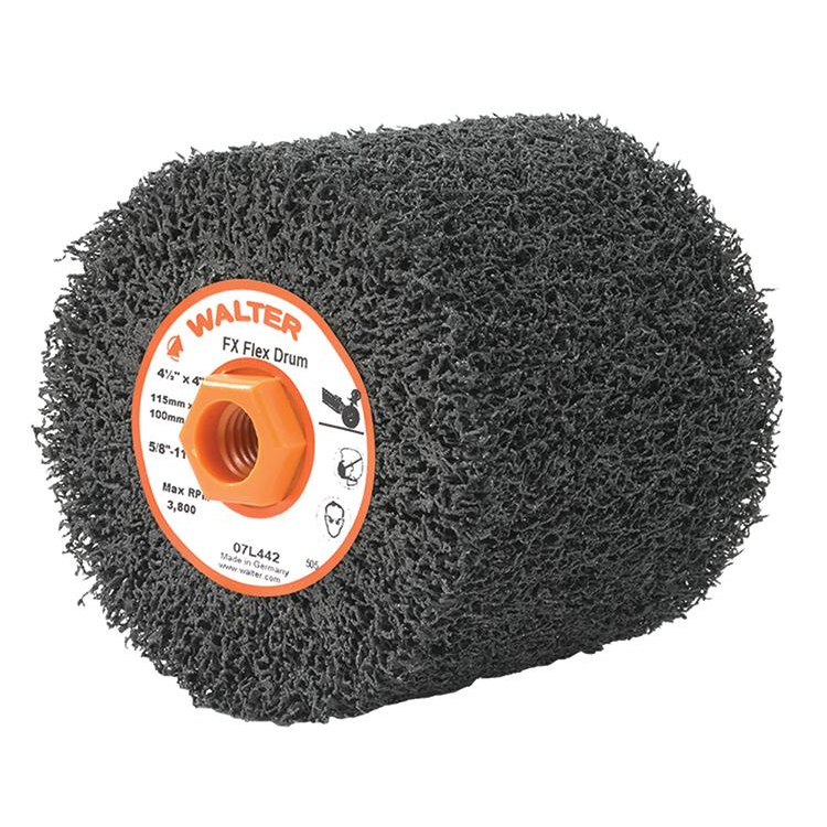 07L442 | FX™ Flex Drum 4-1/2" x 4", 5/8"-11 Arbor, Flex Coarse, Non-Woven