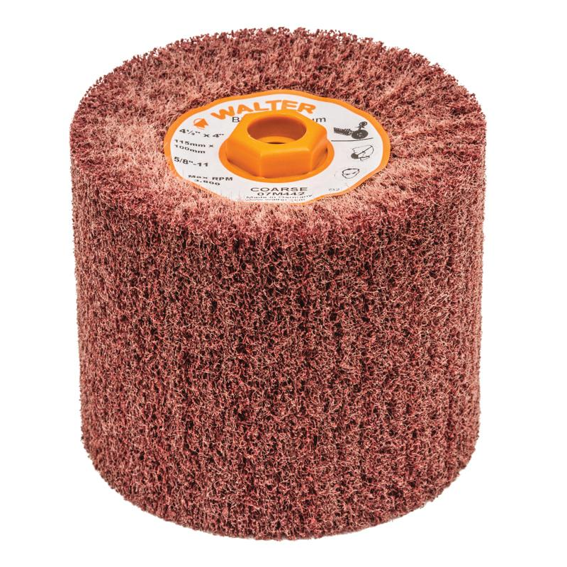 07M442 | BLENDEX™ Surface Conditioning Drum 4-1/2" x 4", 5/8"-11 Arbor, Coarse, Non-Woven