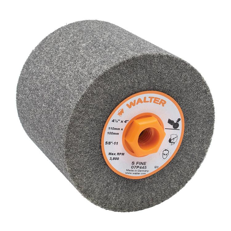 07P445 | BLENDEX™ Foam Drum 4-1/4" x 4", 5/8"-11 Arbor, Super Fine, Non-Woven