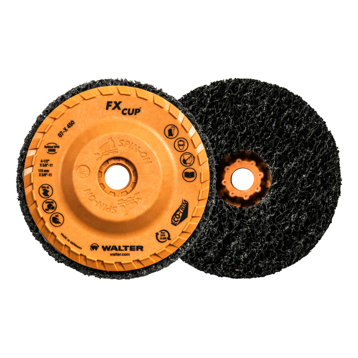 07X450 | FX™ Cup Disc 4-1/2" Non-Woven