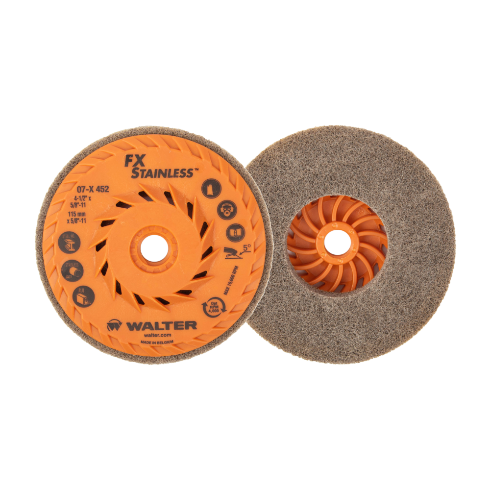 07X452 | FX™ STAINLESS Cup Wheel 4-1/2" Non-Woven