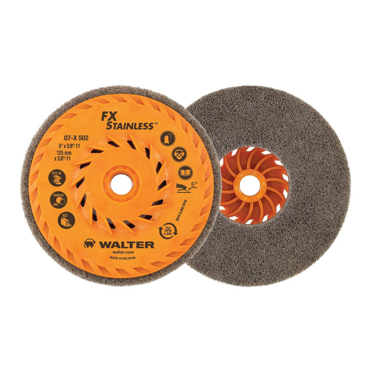 07X502 | FX™ STAINLESS Cup Wheel 5" Non-Woven