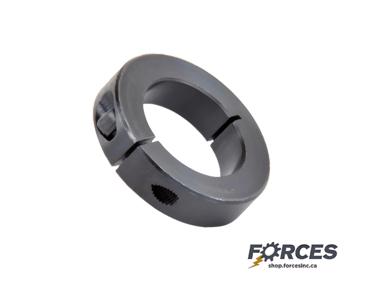 1-1/2" Bore Shaft Collar Clamp Single Split Black Oxide | SCS150 - Forces Inc