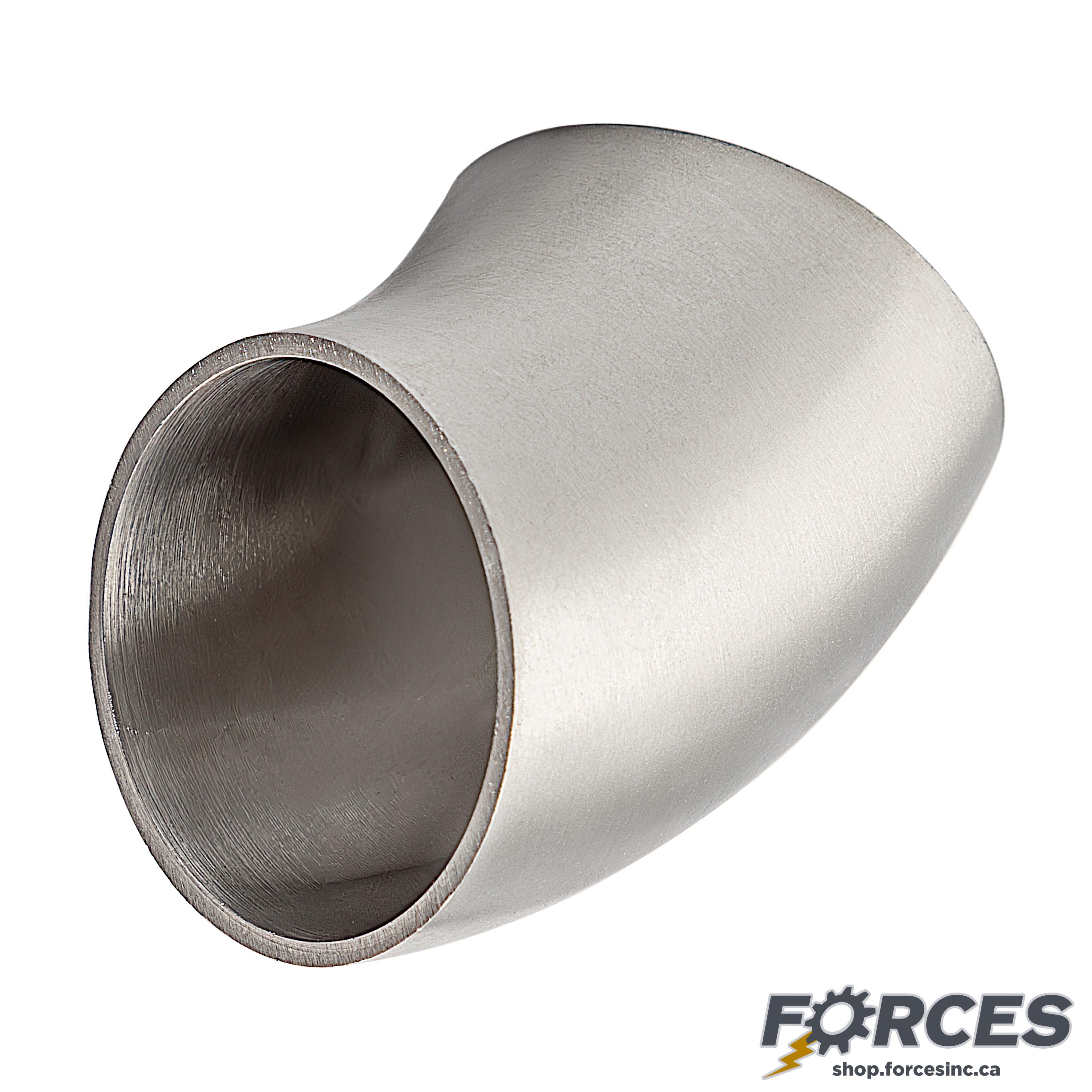1-1/2" Butt Weld 45° Elbow - Stainless Steel 304 - Forces Inc