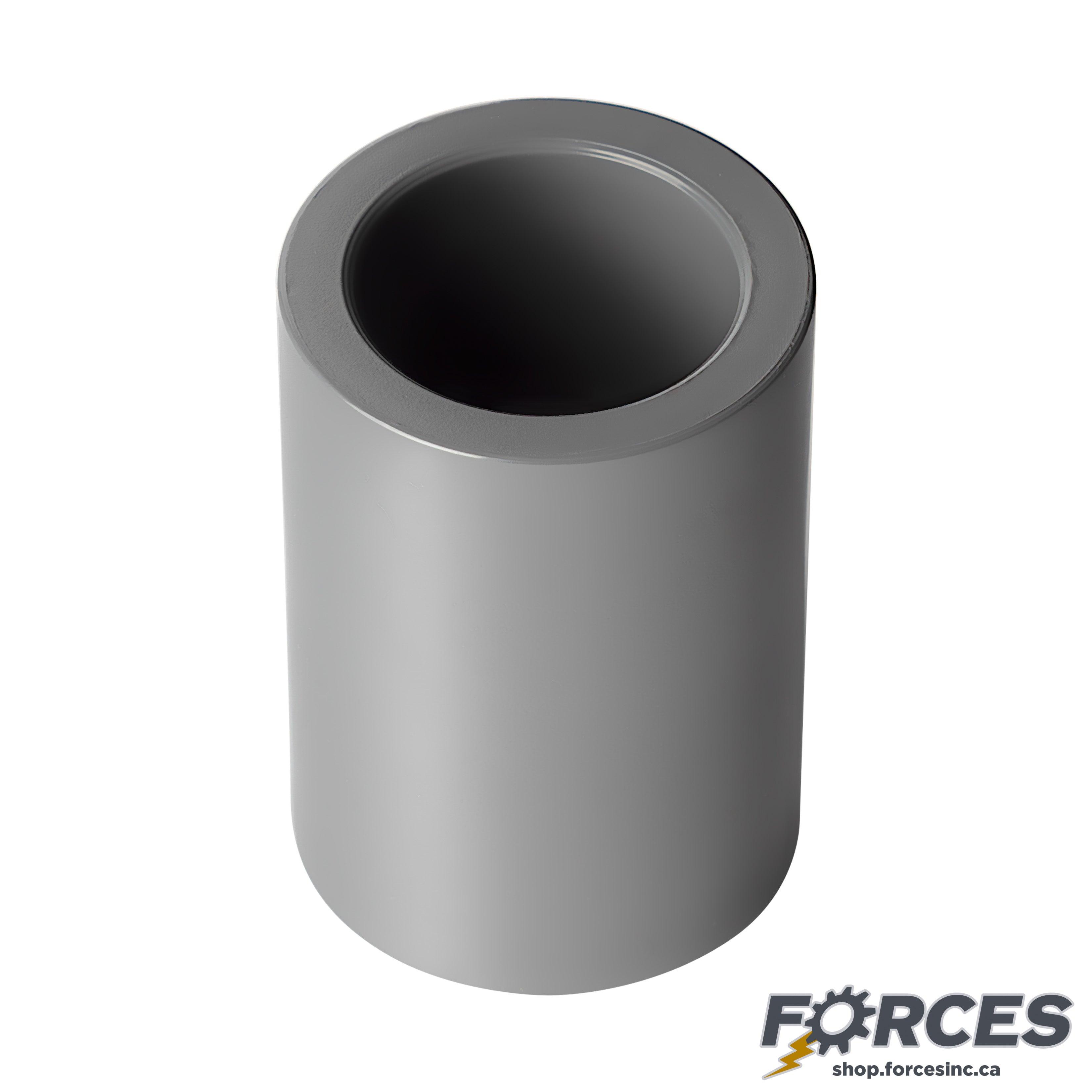1-1/2" Coupling (Socket) Sch 80 - PVC Grey | 829015 - Forces Inc