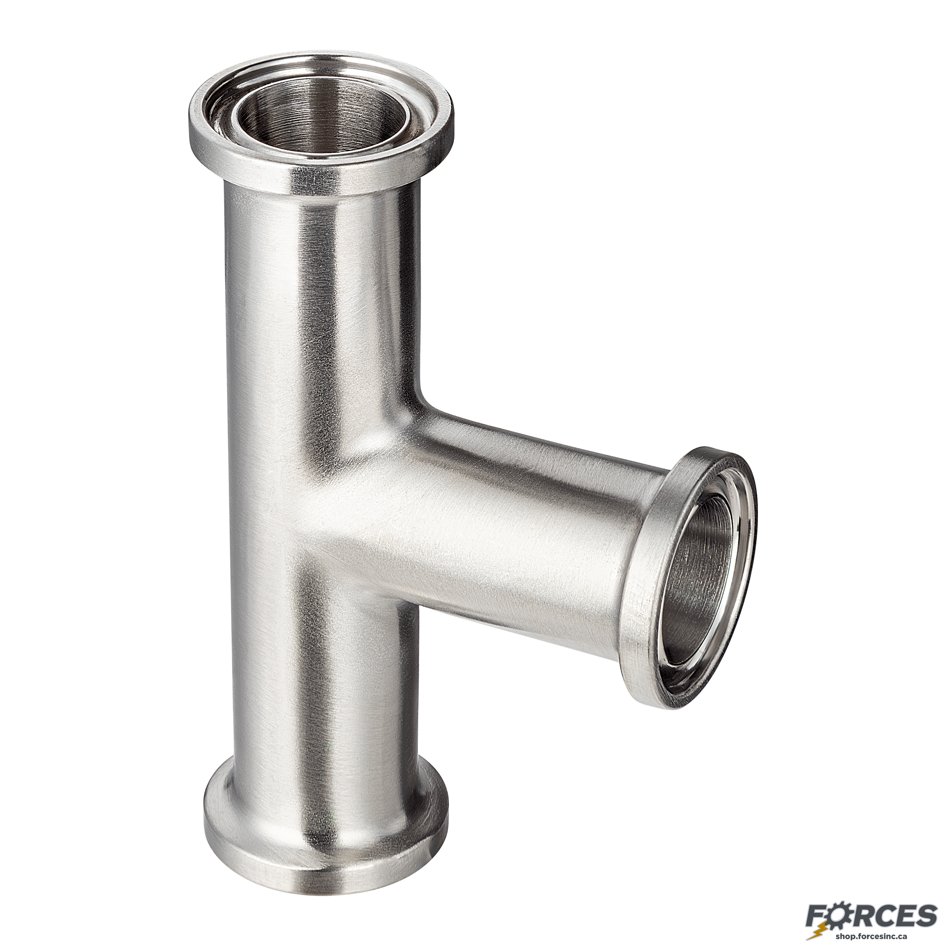 1-1/2" Tri-Clamp Short Tee - Stainless Steel 316 - Forces Inc