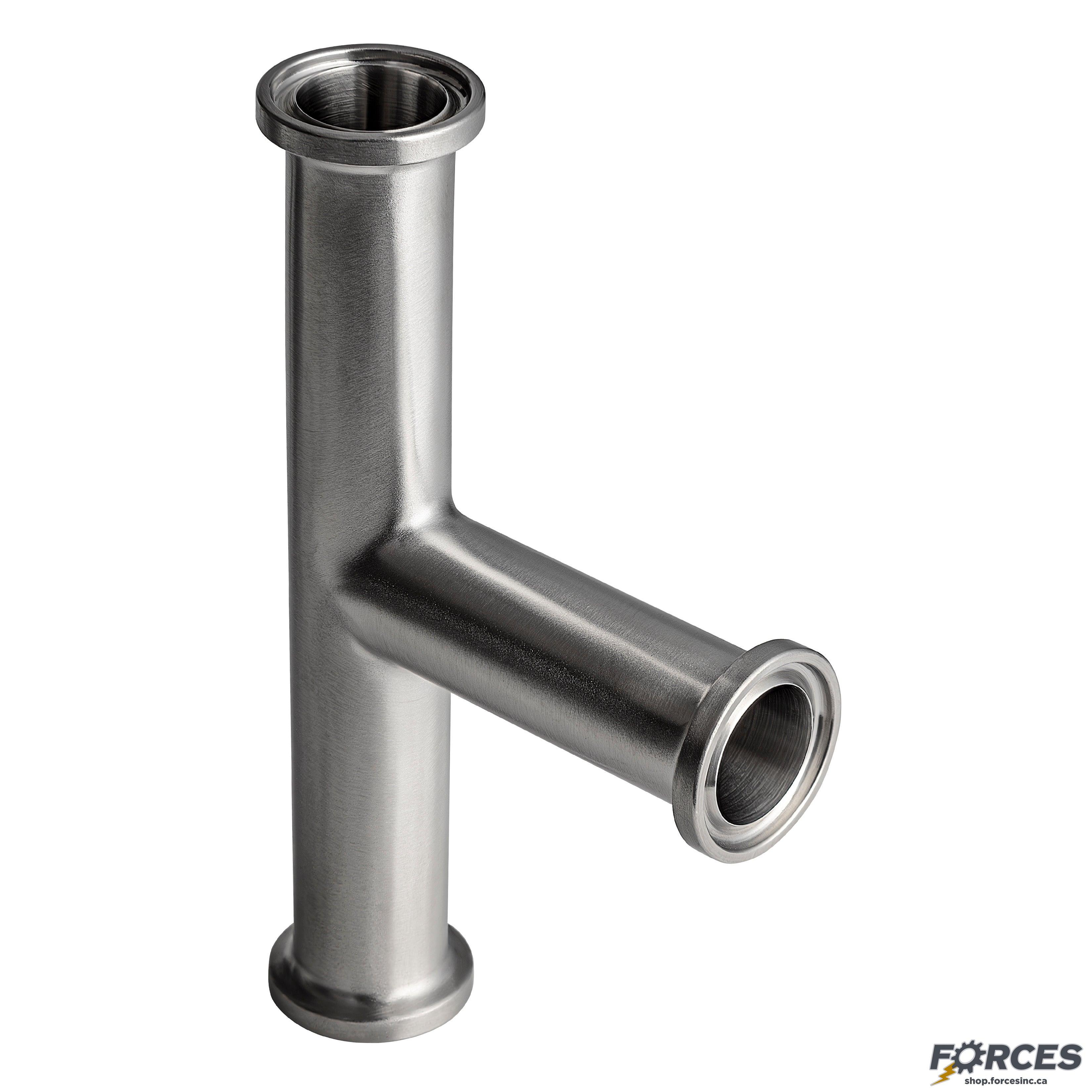 1-1/2" Tri-Clamp Tee - Stainless Steel 304 - Forces Inc