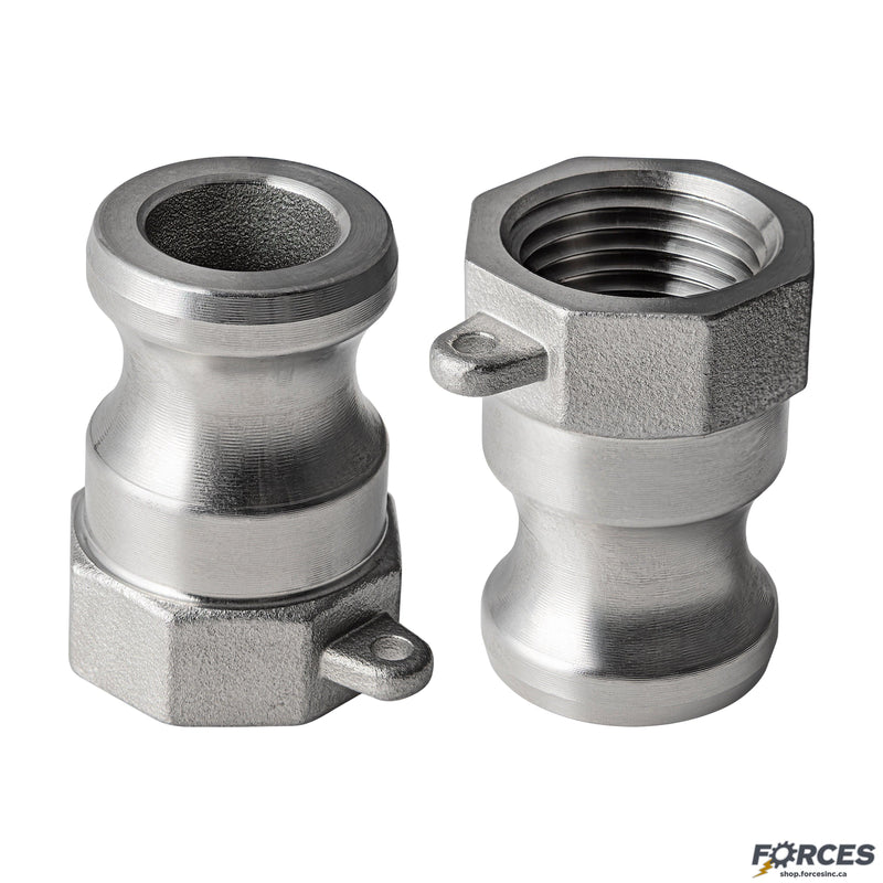 1-1/2" Type A Camlock Fitting Stainless Steel 316 - Forces Inc