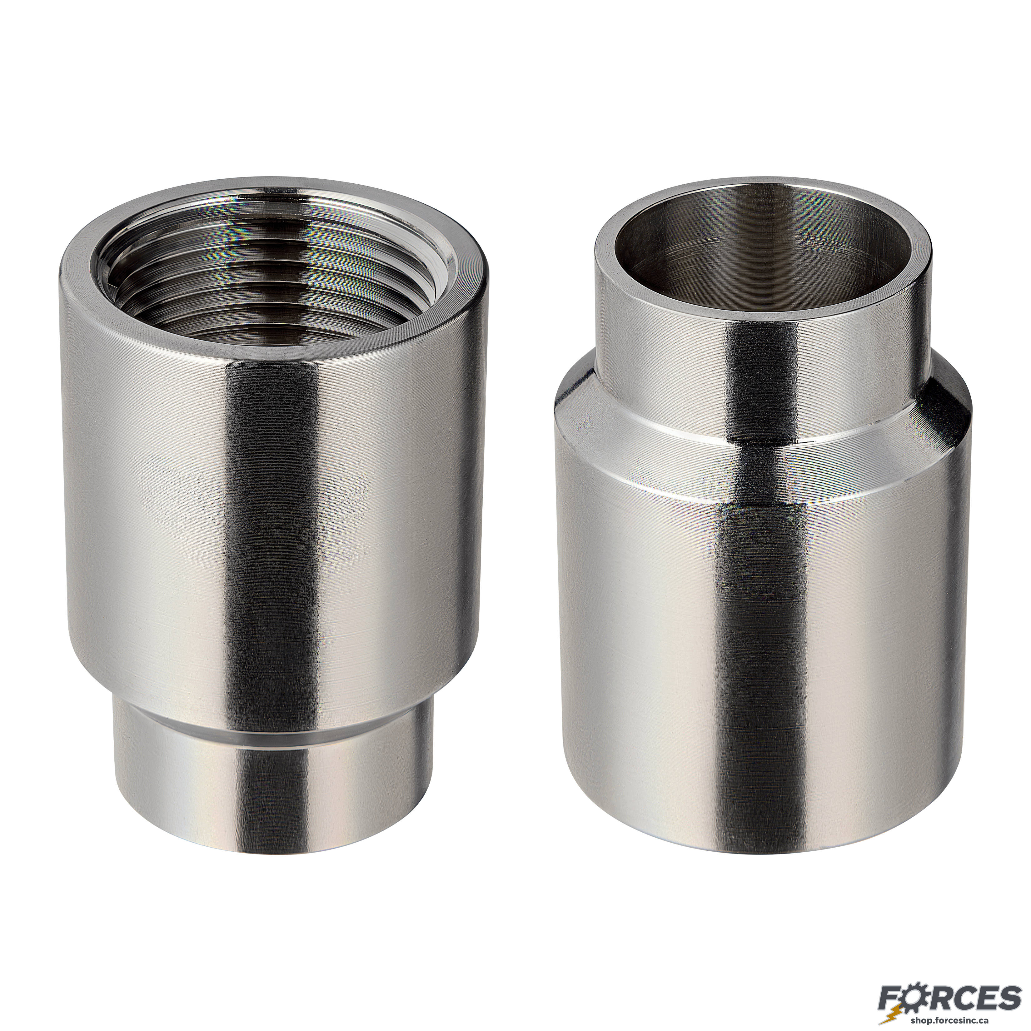 1-1/2" x 1-1/2" Butt Weld x Female NPT Adapter - Stainless Steel 316 - Forces Inc