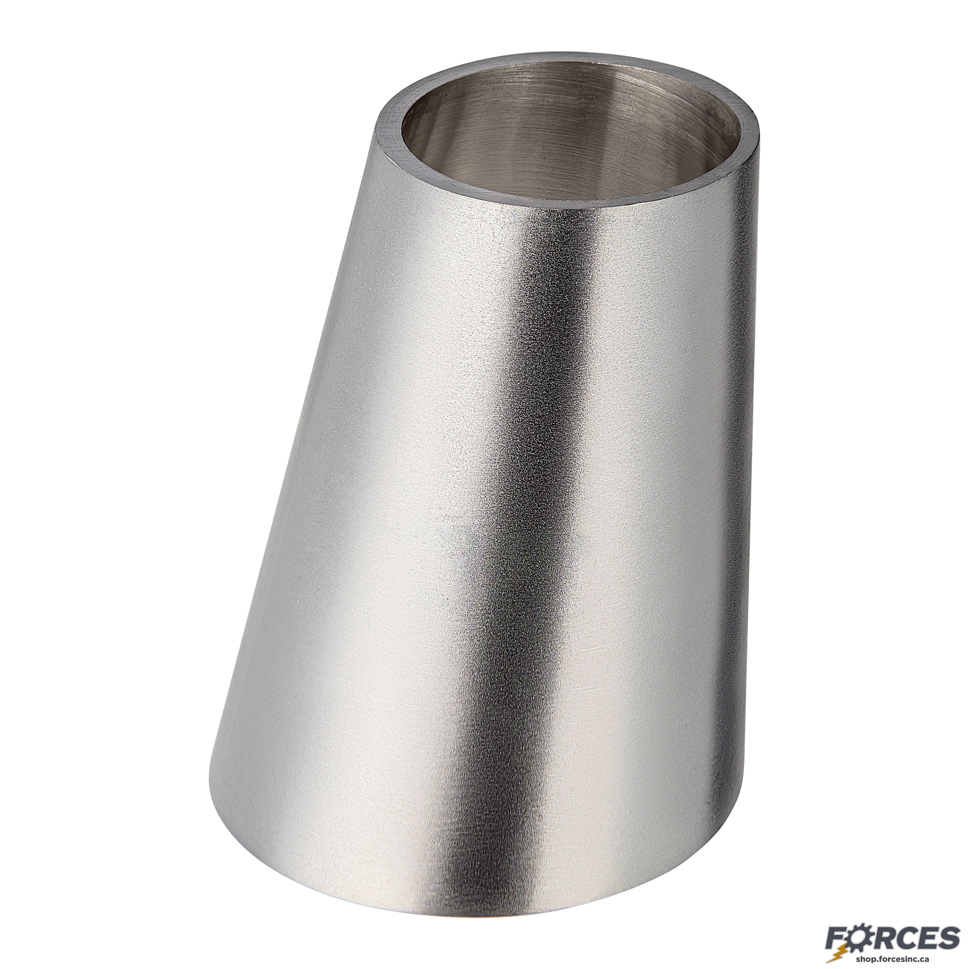 1-1/2" x 1" Butt Weld Eccentric Reducer - Stainless Steel 316 - Forces Inc