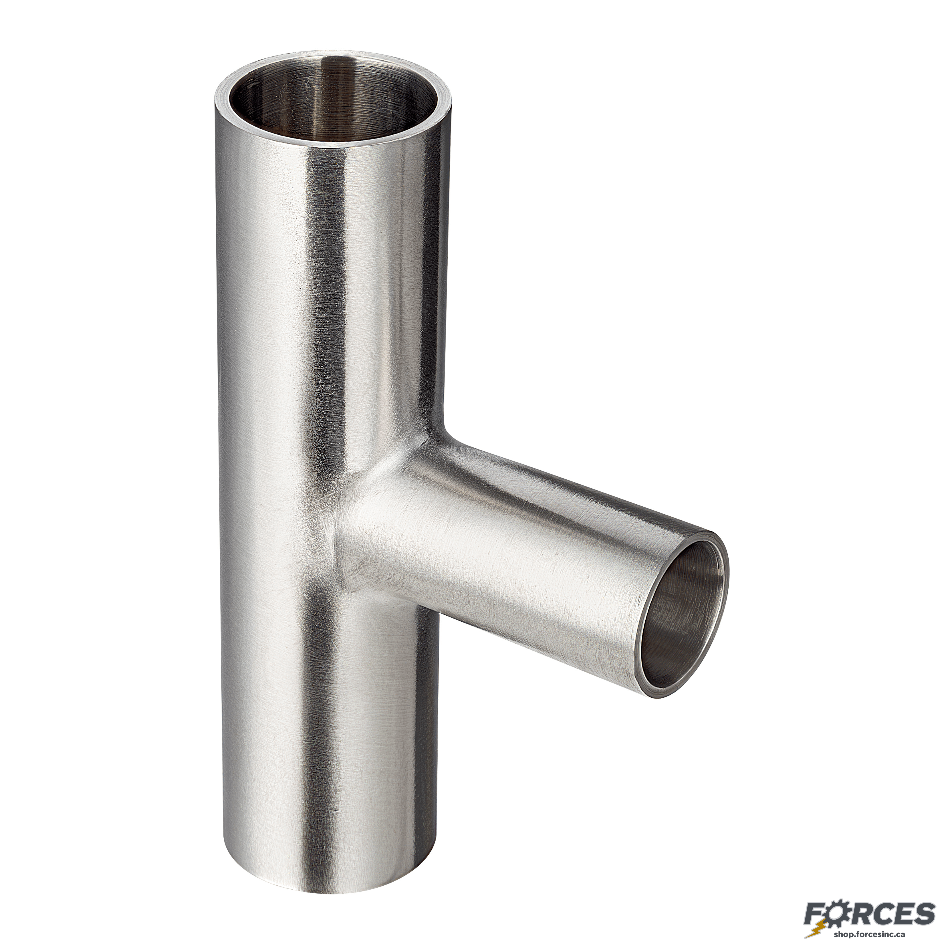1-1/2" x 1/2" Butt Weld Tee Reducer - Stainless Steel 316 - Forces Inc