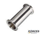 1-1/2" x 12" Tri-Clamp Sanitary Spool Tube - Stainless Steel 316 - Forces Inc