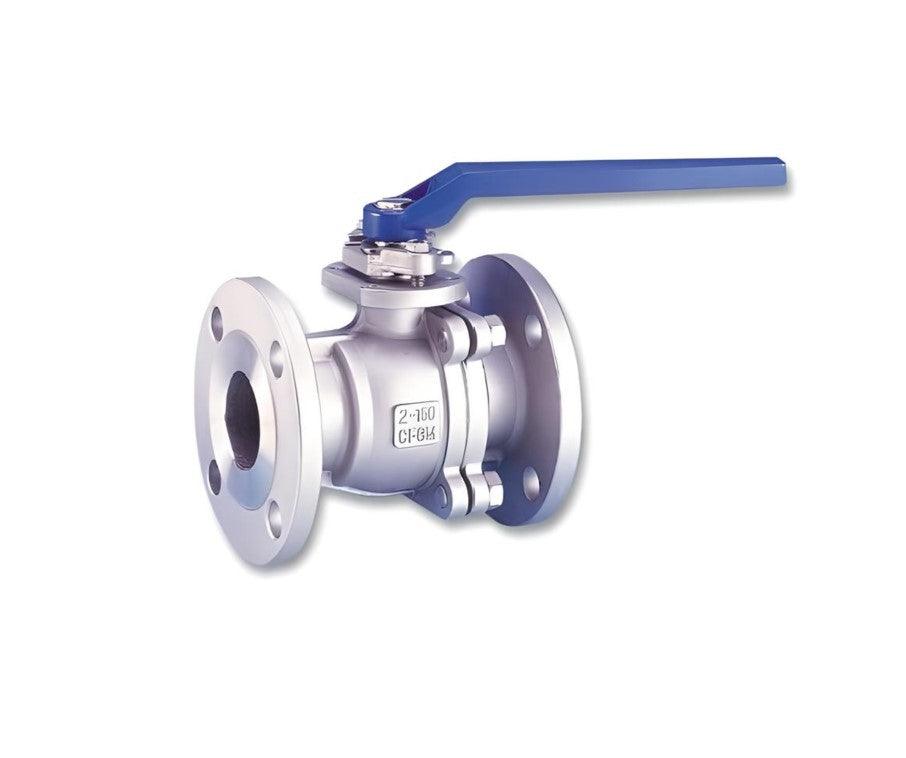 1-1/2" Flanged Ball Valve 150# 2 Piece Stainless Steel 316 - Forces Inc