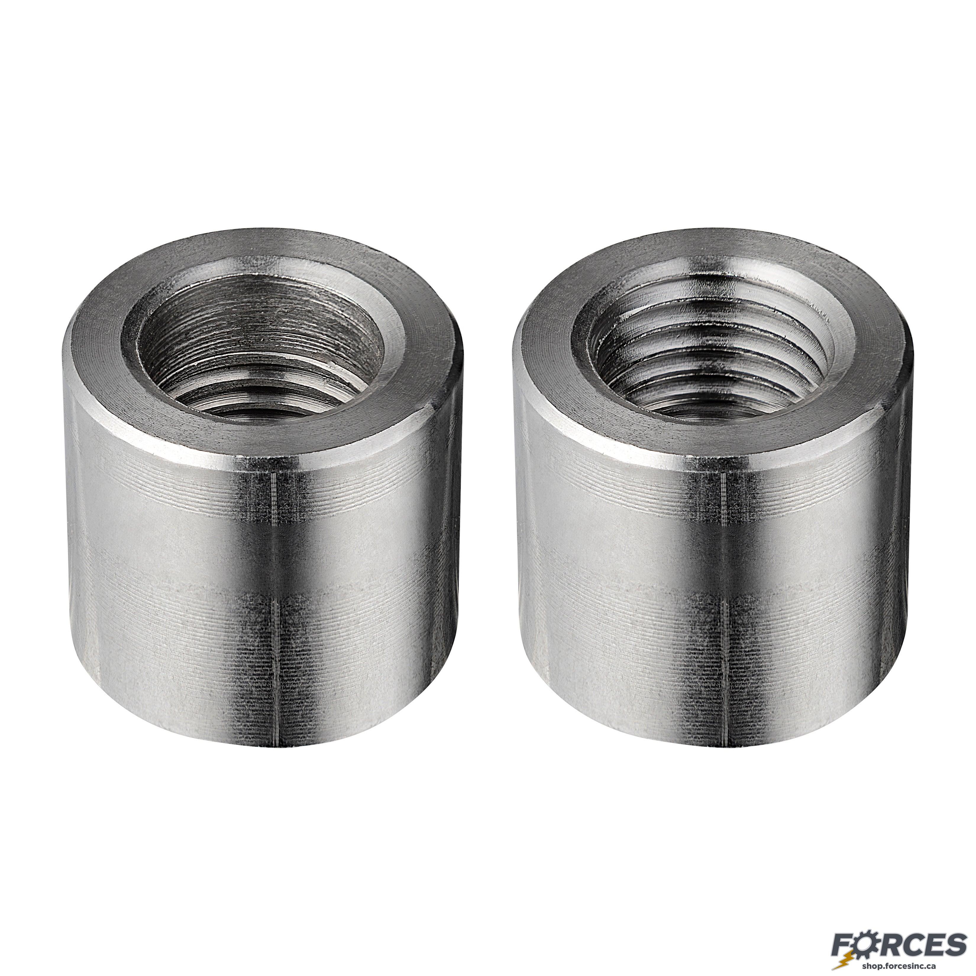 1-1/4" Half-Coupling NPT #3000 - Stainless Steel 316 - Forces Inc