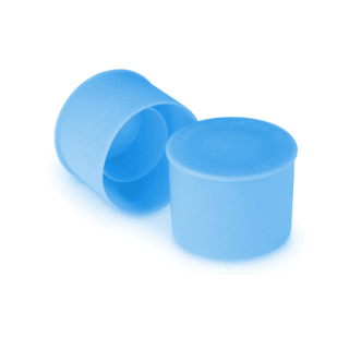1"-14 O-Ring Face Seal Cap - Polyethylene (Blue) - Forces Inc