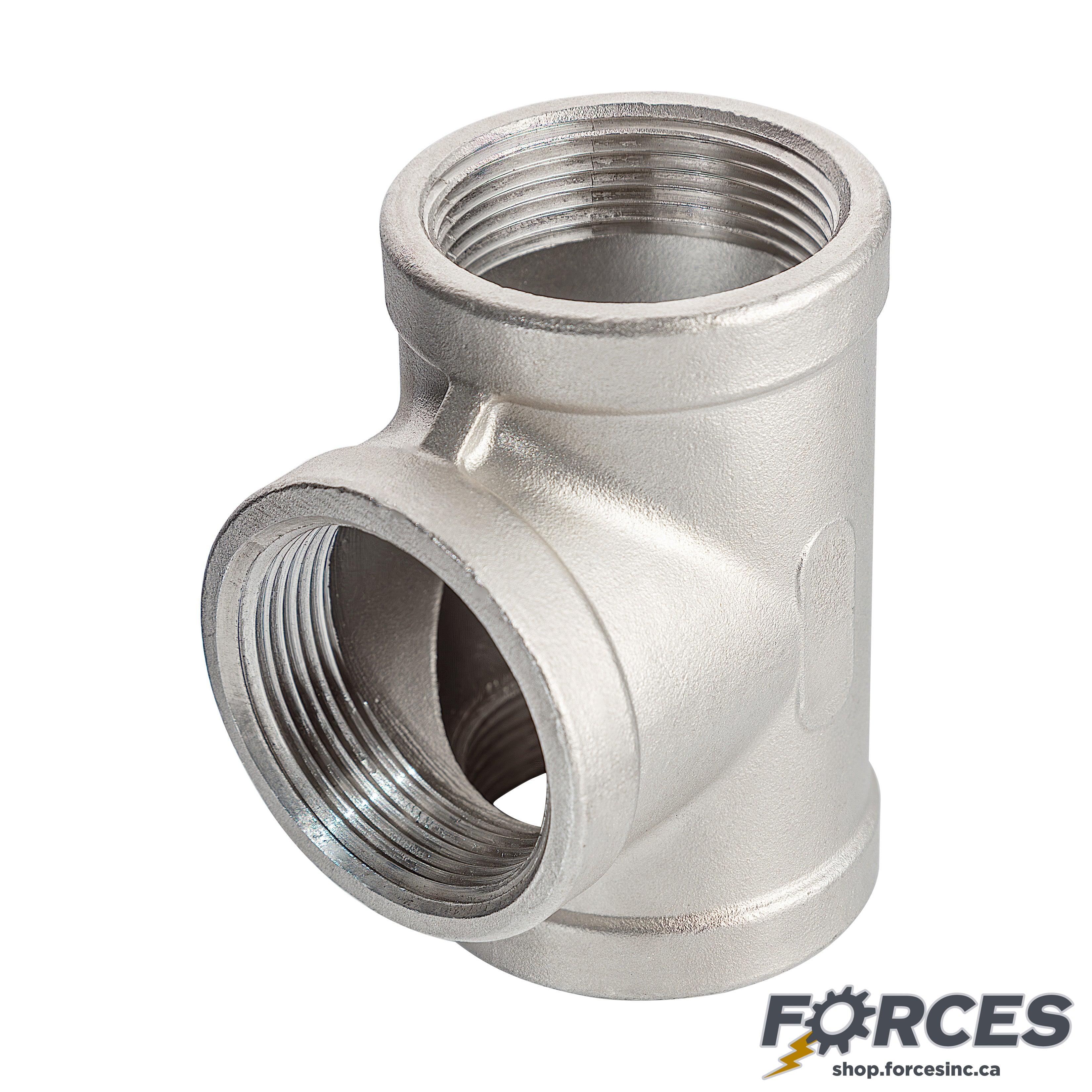 1-1/4" Tee NPT #150 - Stainless Steel 316 - Forces Inc