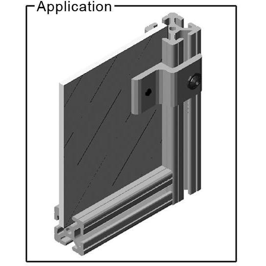 1.5" Panel Retainer for 15 Series Aluminum Extrusion - Forces Inc