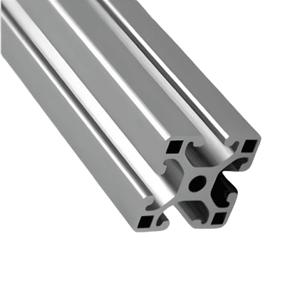 1.5" x 1.5" T-Slotted Aluminum Extrusion Smooth Light - 1ft Bar - Forces Inc