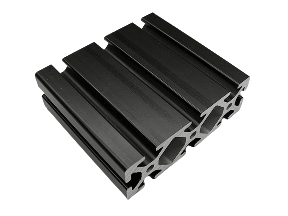 1.5" x 4.5" T-Slotted Aluminum Extrusion Black Smooth Heavy - 3ft Bar - Forces Inc