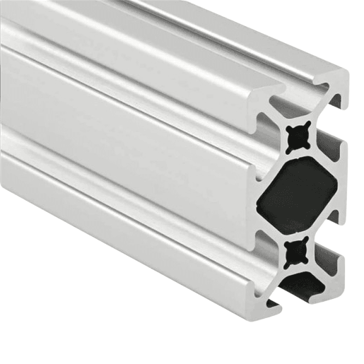 1" x 2" Smooth T-Slotted Aluminum Extrusion - 1ft Bar - Forces Inc