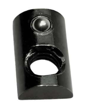 #10-32 Drop-In T-Nut w/ Spring-Ball | 10 Series T-Slot - Forces Inc