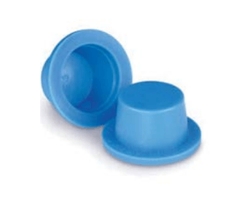 #10 Tapered Cap Plug Polyethylene (Blue) - Forces Inc