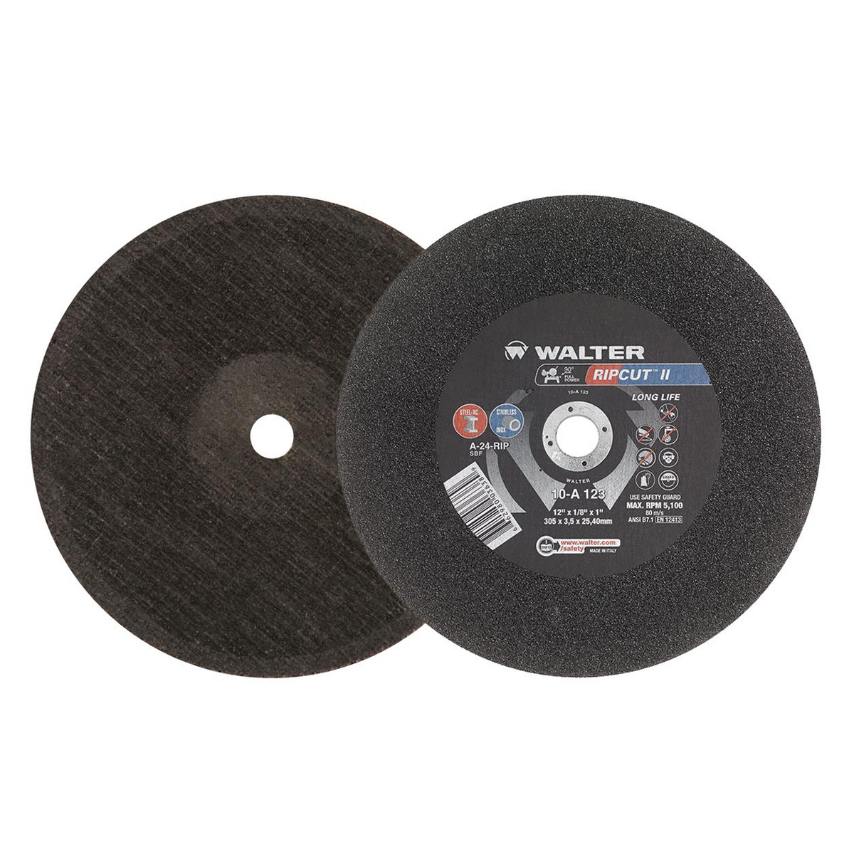 10A123 | RIPCUT II™ Cut-Off Wheel 12" x 1/8", 1" Arbor, Type 1