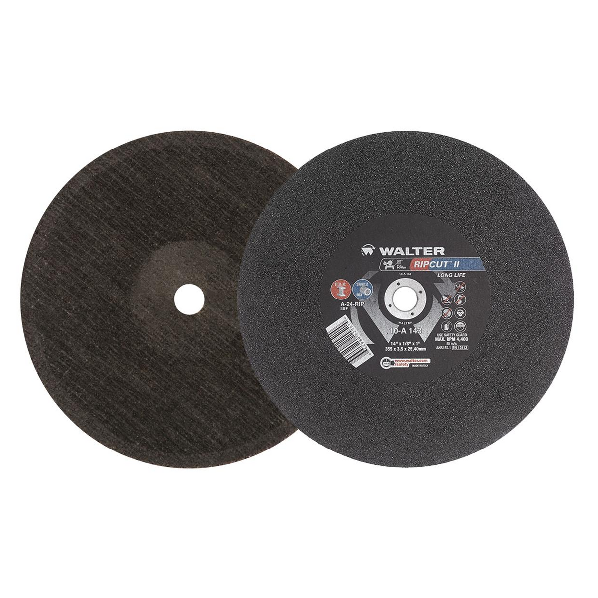 10A143 | RIPCUT II™ Cut-Off Wheel 14" x 1/8", 1" Arbor, Type 1