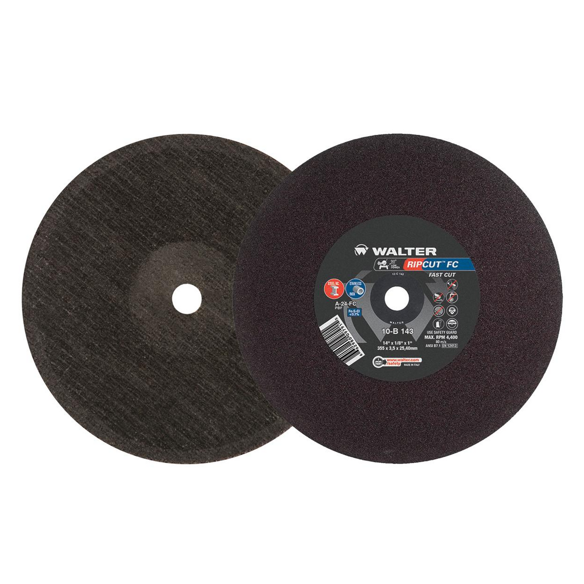 10B143 | RIPCUT™ Cut-Off Wheel 14" x 1/8", 1" Arbor, Type 1