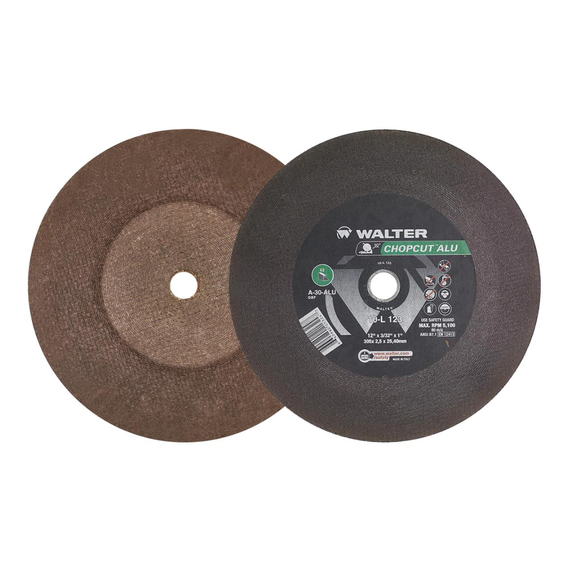 10L123 | CHOPCUT ALU Cut-Off Wheel 12" x 3/32", 1" Arbor, Type 1